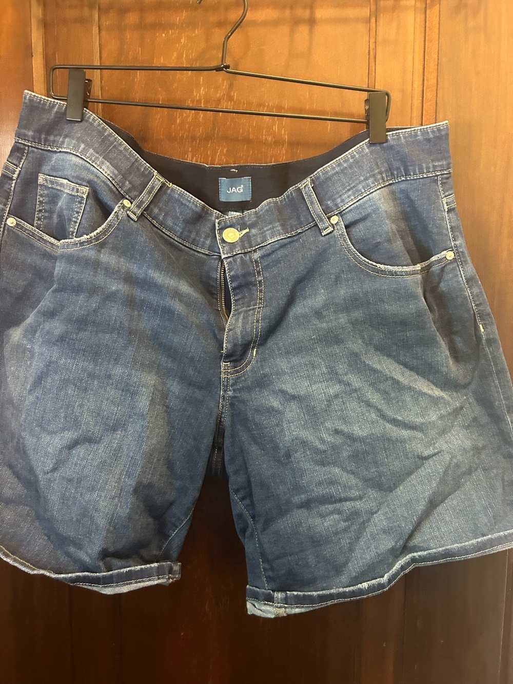 Jag Jeans Women's Dark Blue Denim Shorts Sz 18w EUC